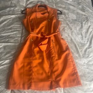 Orange Calvin Klein dress size M